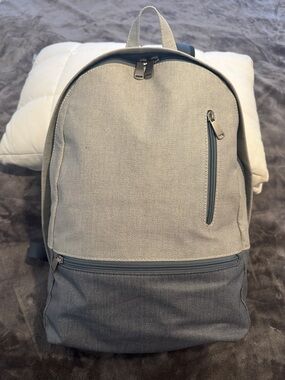 Skagen Two-Tone Gray Canvas Backpack